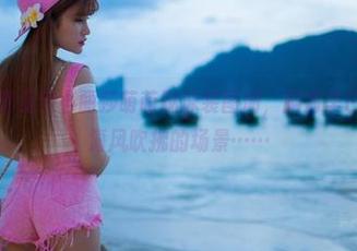 爱蜜社 – 睁眼见到小丽莎萌萌哒泳装图册，脑海里已经想象到了海风吹拂的场景……